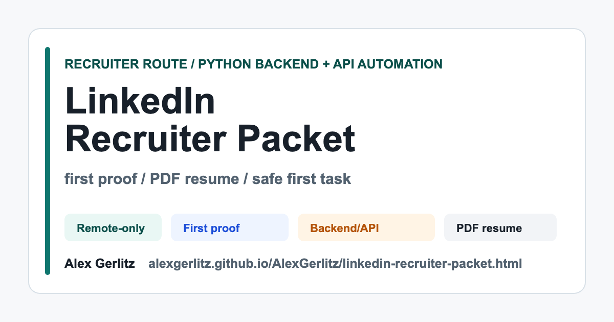 Public recruiter review path preview